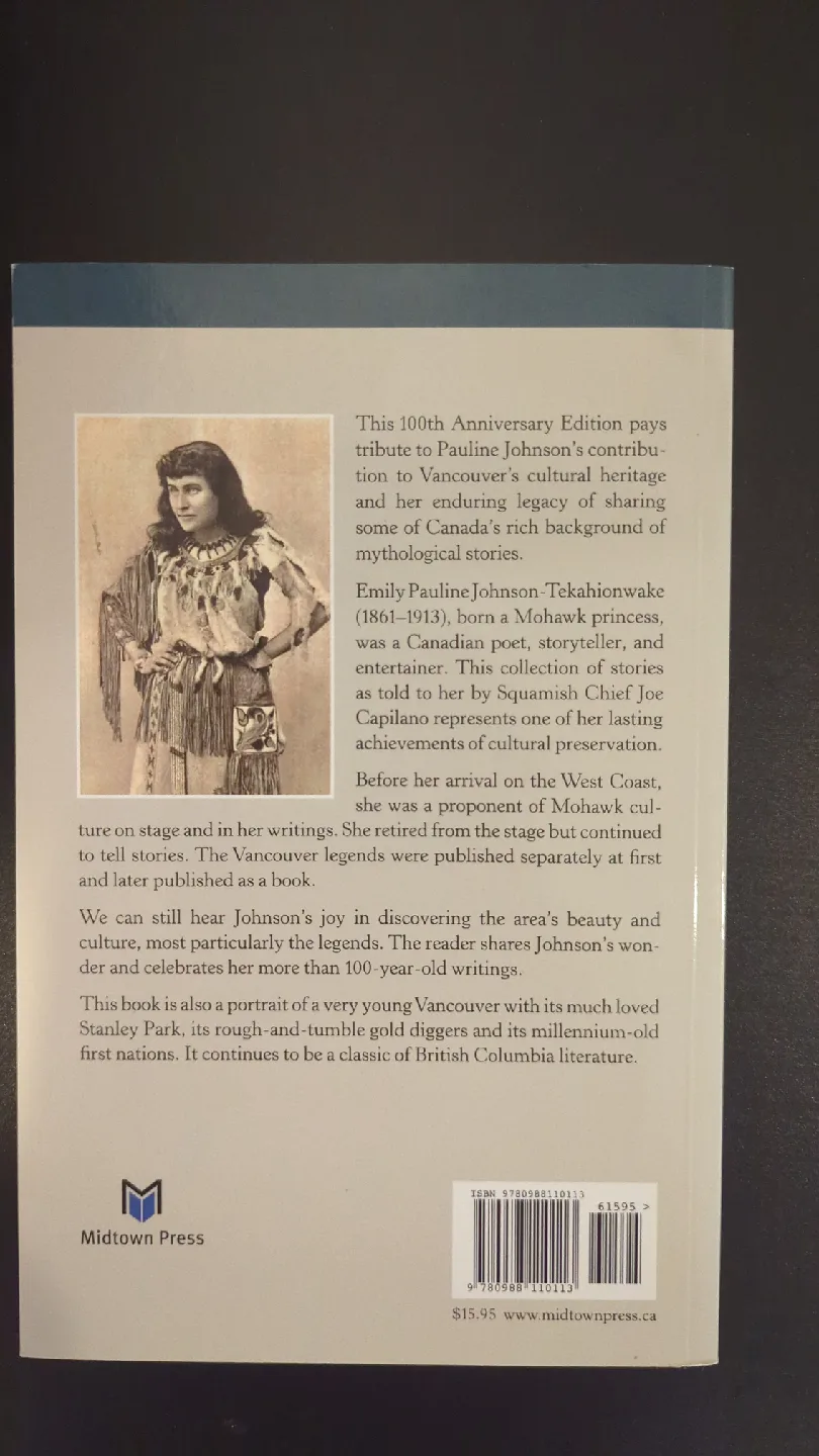 Book Legends of Vancouver by E. Pauline Johnson OBO image indicator(2)