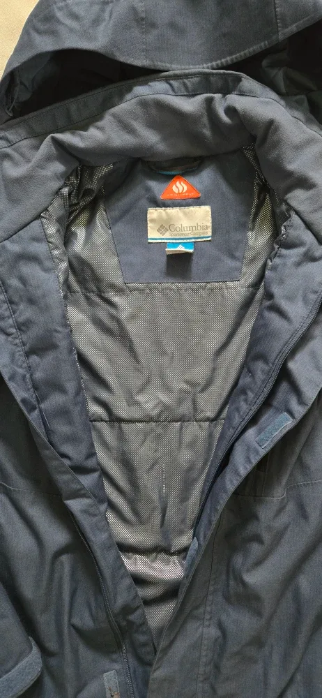 Columbia Blue Hooded Snowboarding Jacket image indicator(2)