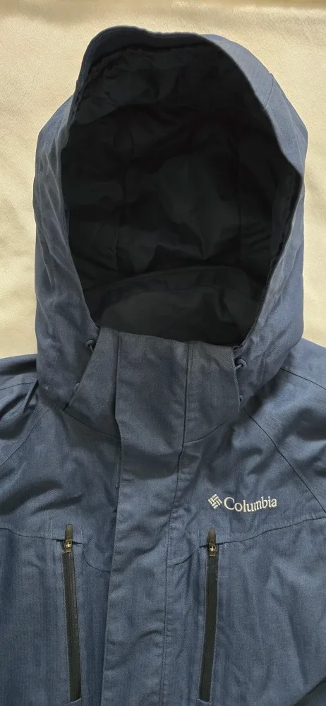 Columbia Blue Hooded Snowboarding Jacket image indicator(3)