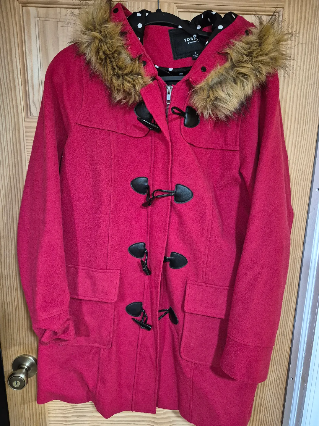Torrid Red Coat Size 1 thumbnail