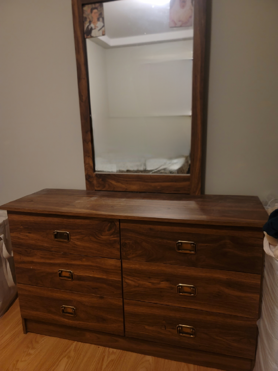 Wood Dresser with Mirror - photo 2
