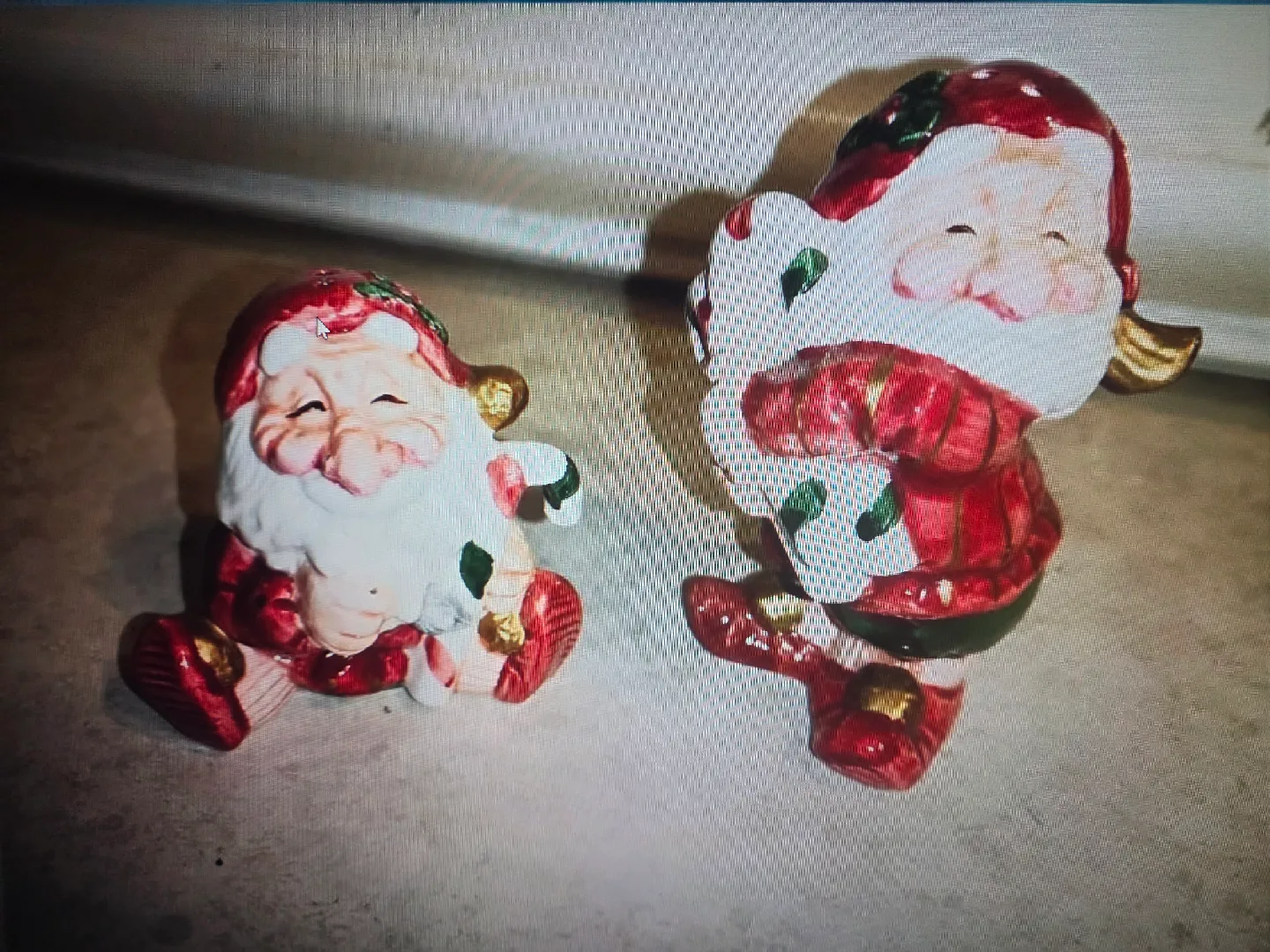 1990 fitz and floyed Christmas elves Salt & Pepper Shakers thumbnail