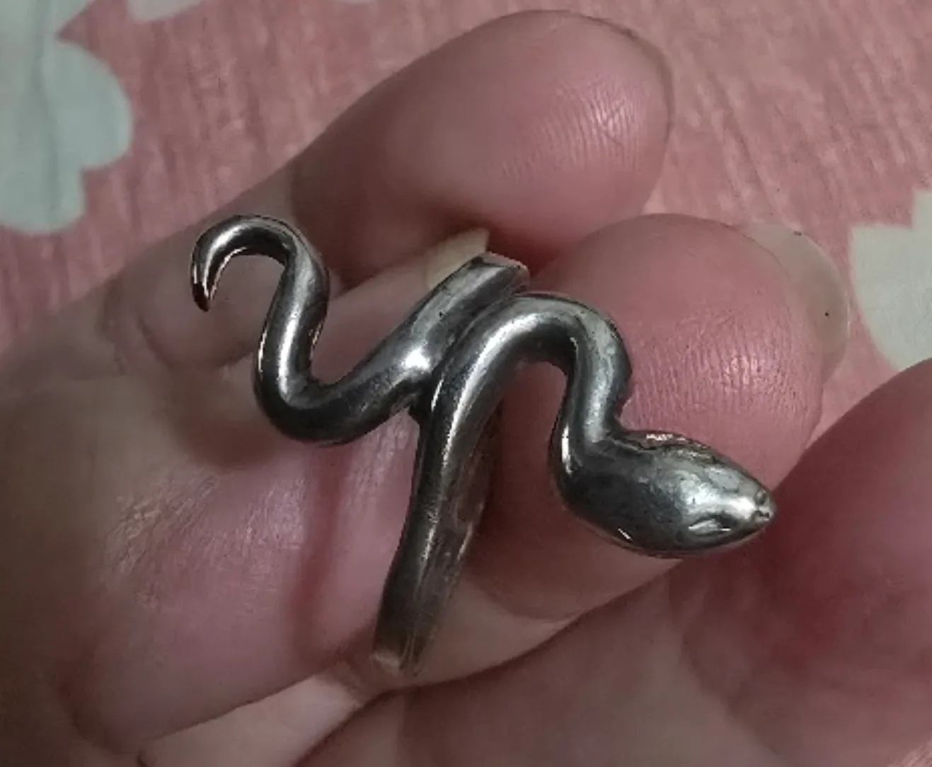 Sterling Silver Vintage Snake Ring thumbnail