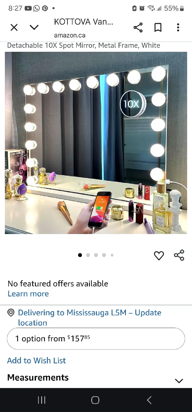 make up mirror image indicator(2)