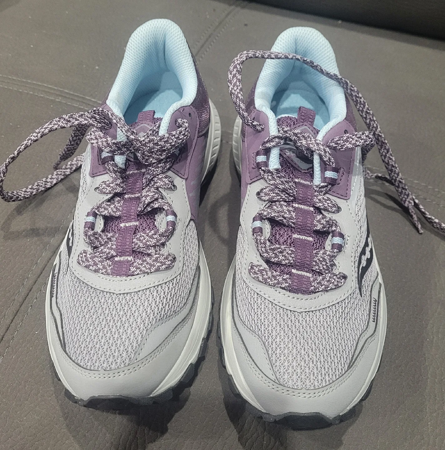 Saucony Excursion TR15 Trail Running Shoes - Grey/Purple image indicator(3)
