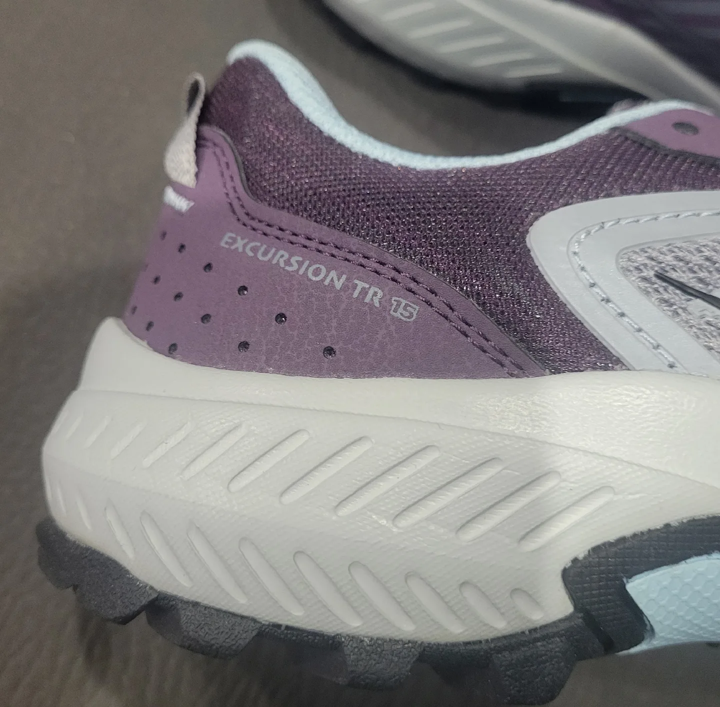 Saucony Excursion TR15 Trail Running Shoes - Grey/Purple image indicator(8)