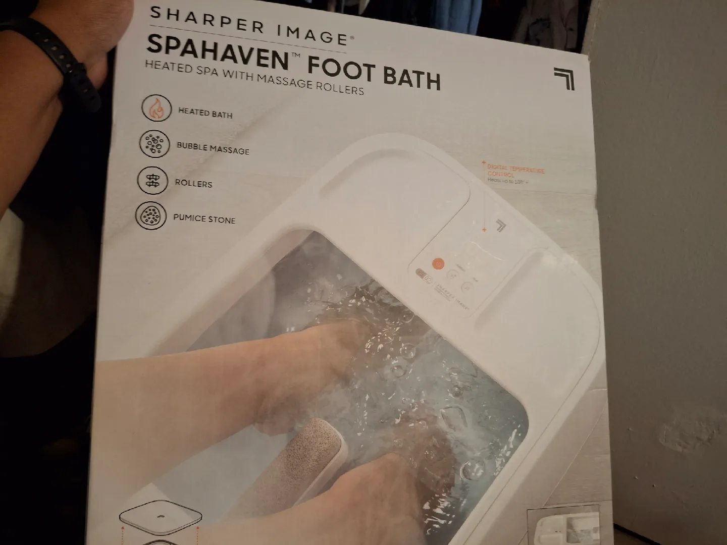 Sharper Image Spahaven Foot Bath - Heated Spa