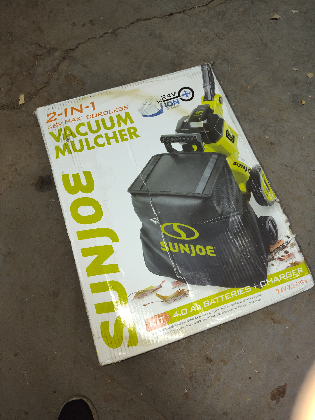 Sun Joe 48V Max Cordless Vacuum Mulcher - photo 2