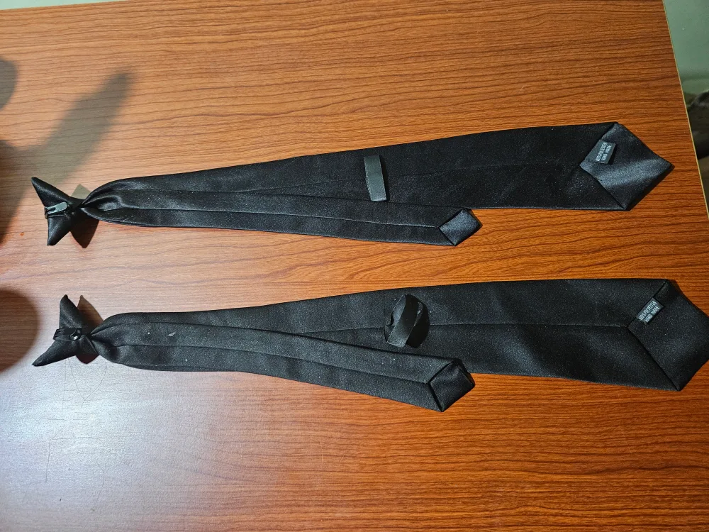 Two Black Clip-on Ties image indicator(2)