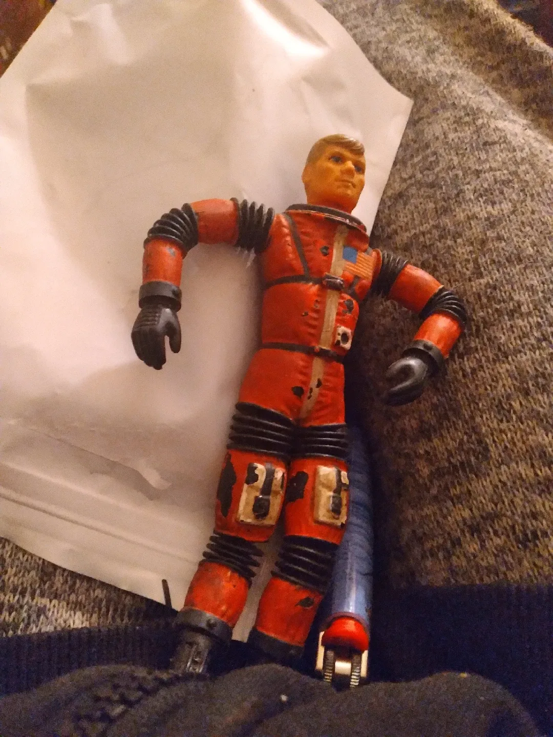 Vintage Red Astronaut Action Figure image indicator(3)