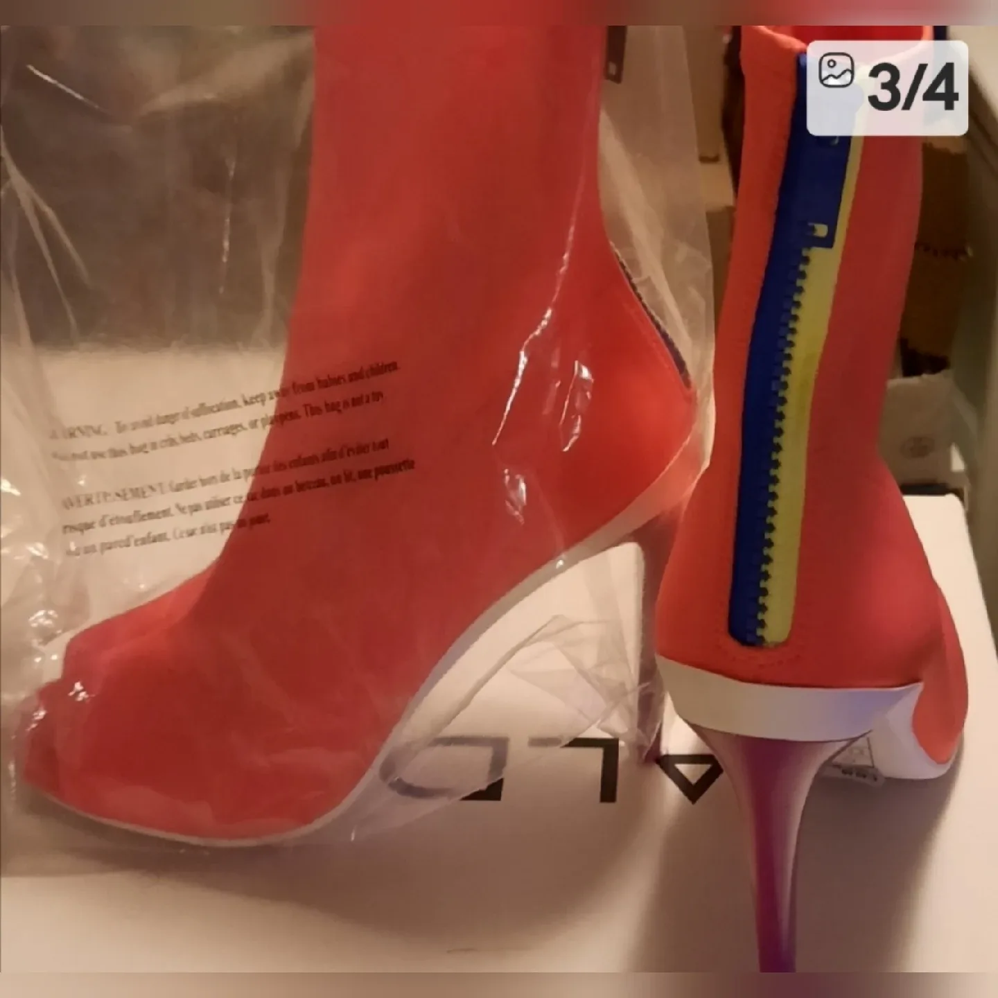 Aldo Orange Heels Size 7 image indicator(2)