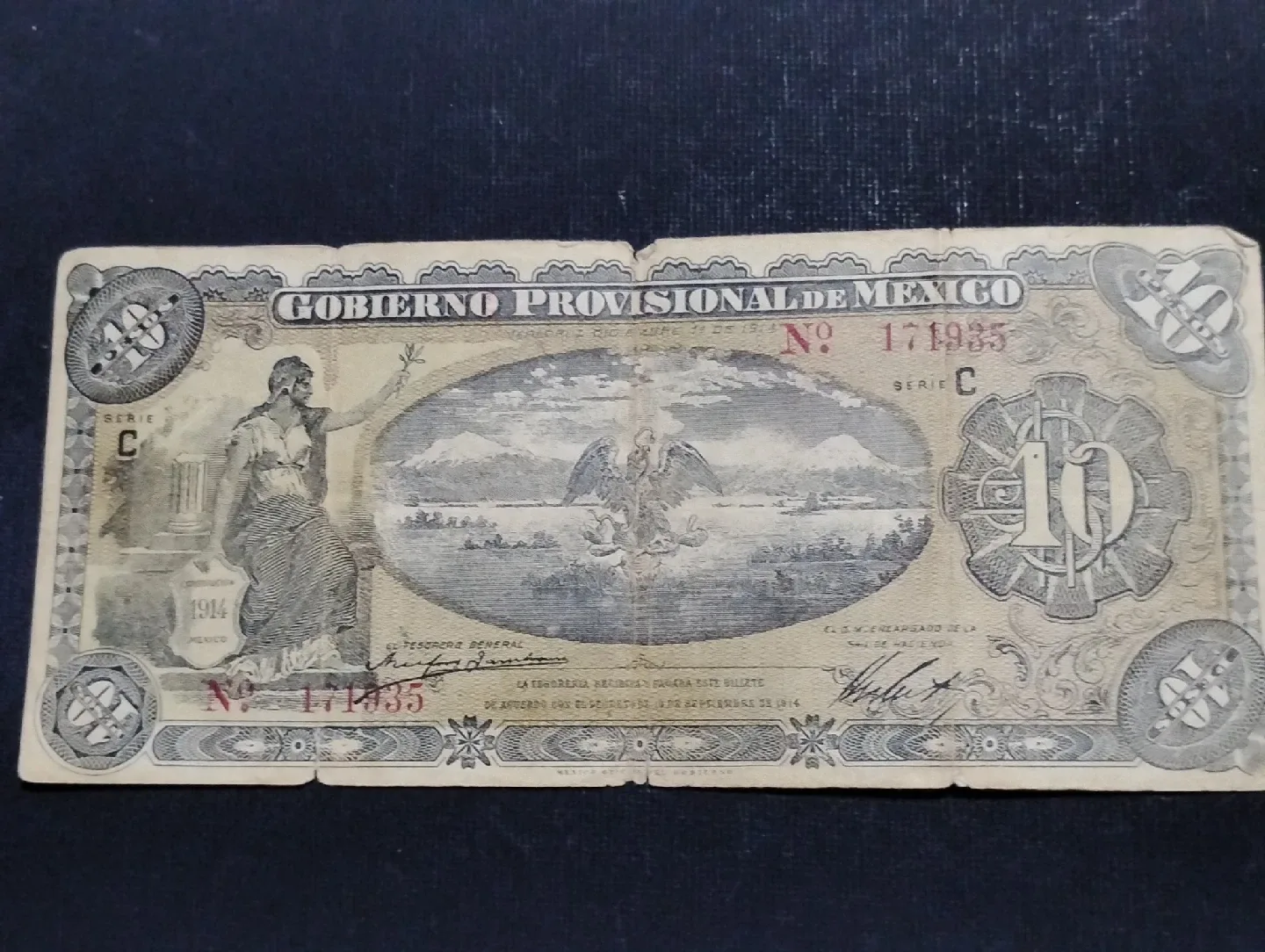 Vintage Mexican Banknote thumbnail