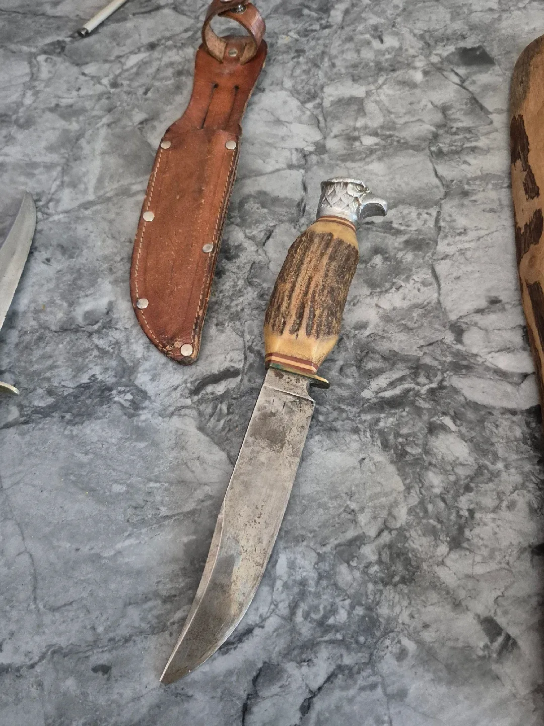 Vintage German Hunting Knife with Eagle Handle image indicator(3)