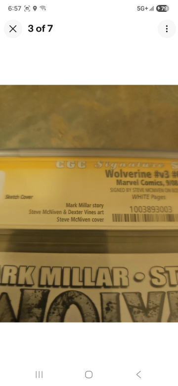 CGC 9.8 Wolverine #v3 #67 Signed Comic Book - photo 3