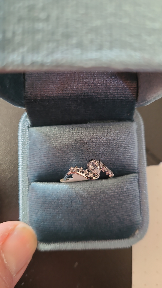Elegant Silver Ring with Stones