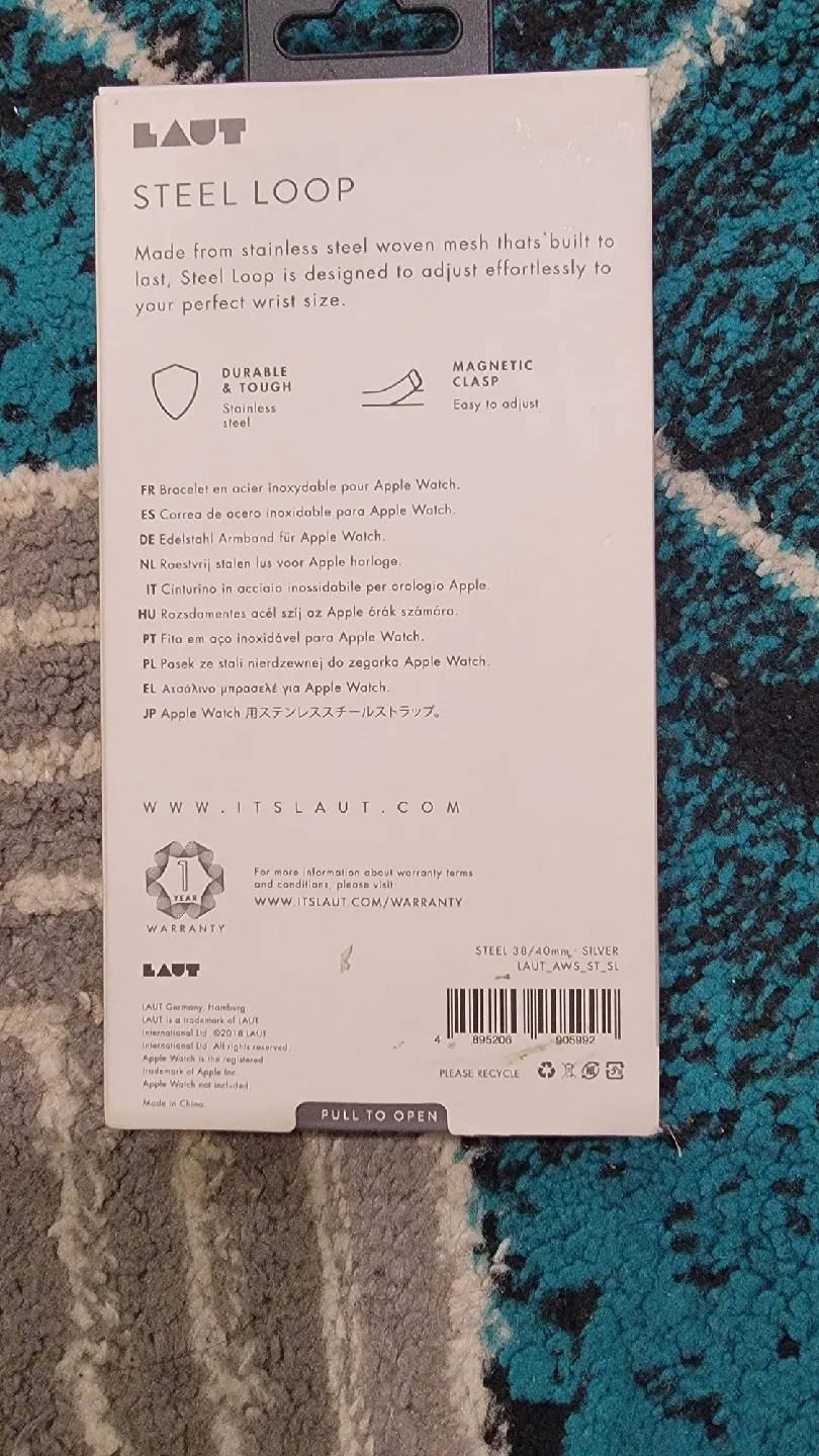 LAUT Steel Loop Apple Watch Band 38/40mm image indicator(2)