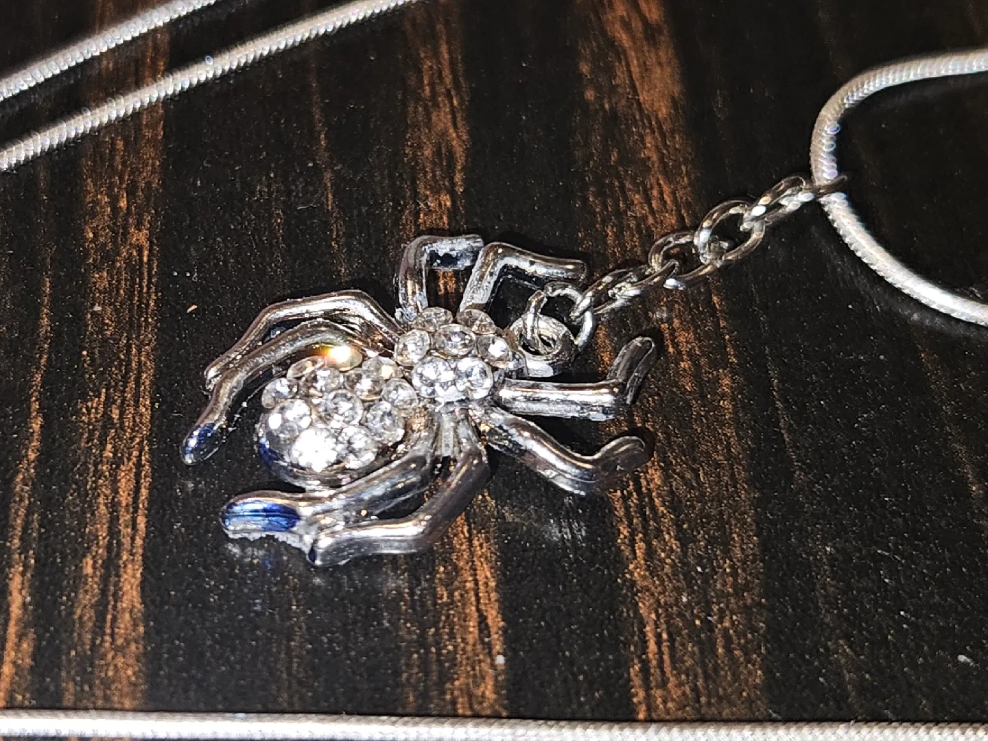 Spider Pendant Necklace with S925 Italian silver necklace image indicator(2)