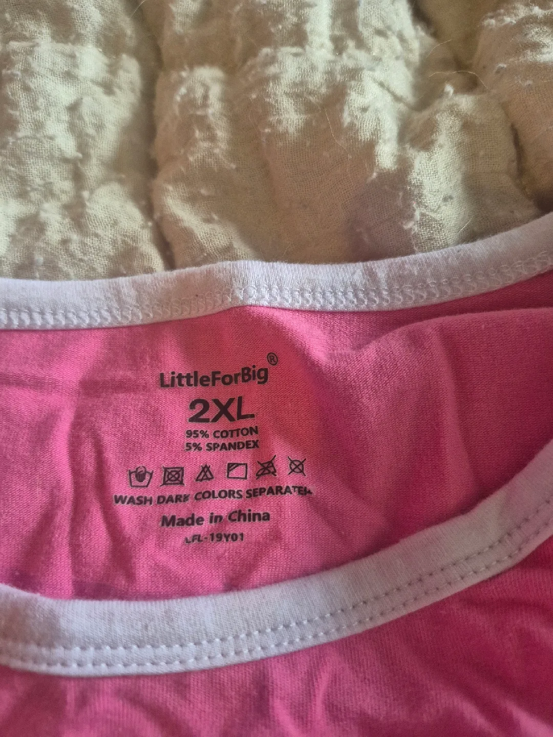 LittleForBig Pink Bodysuit - Size 2XL image indicator(2)