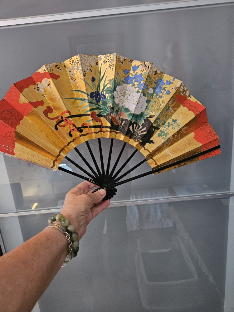 VTG Kyoto Sensu Japanese Reversible  Golding Fan