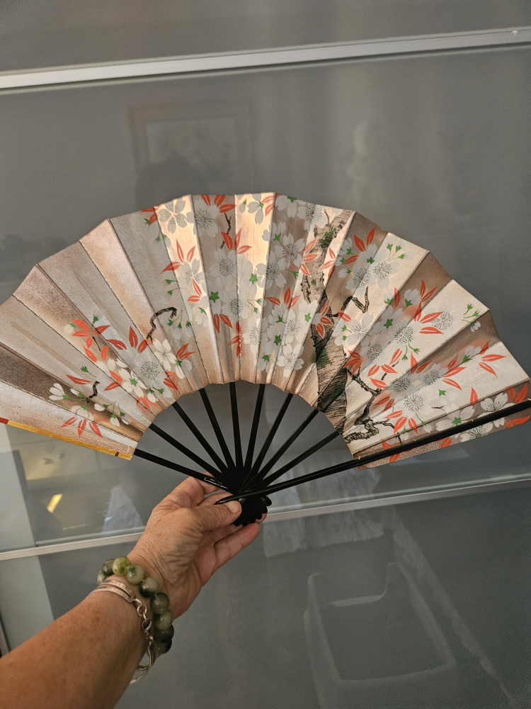 VTG Kyoto Sensu Japanese Reversible  Golding Fan - photo 2