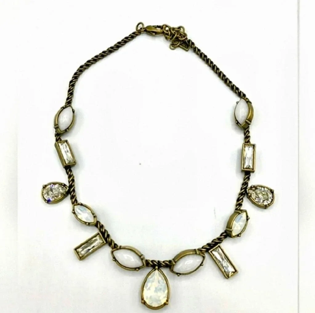 ✨ Silpada KR Necklace with Swarovski Crystals & Moonstone image indicator(3)