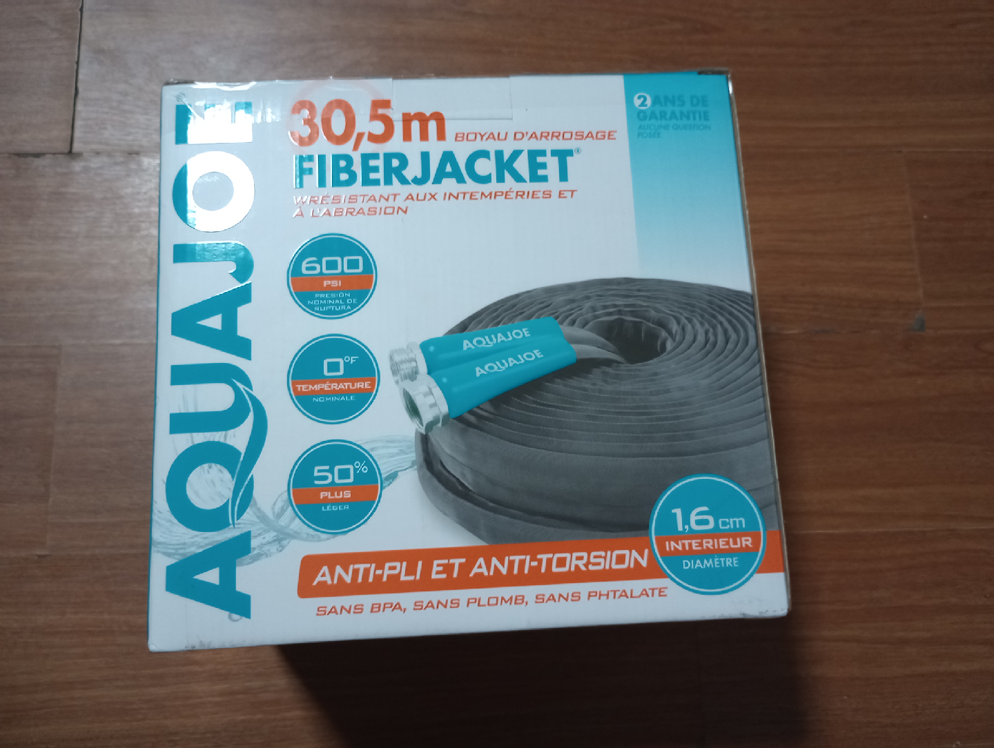 Aqua Joe 100ft Ultra Flexible Fiberjacket Garden Hose - photo 2