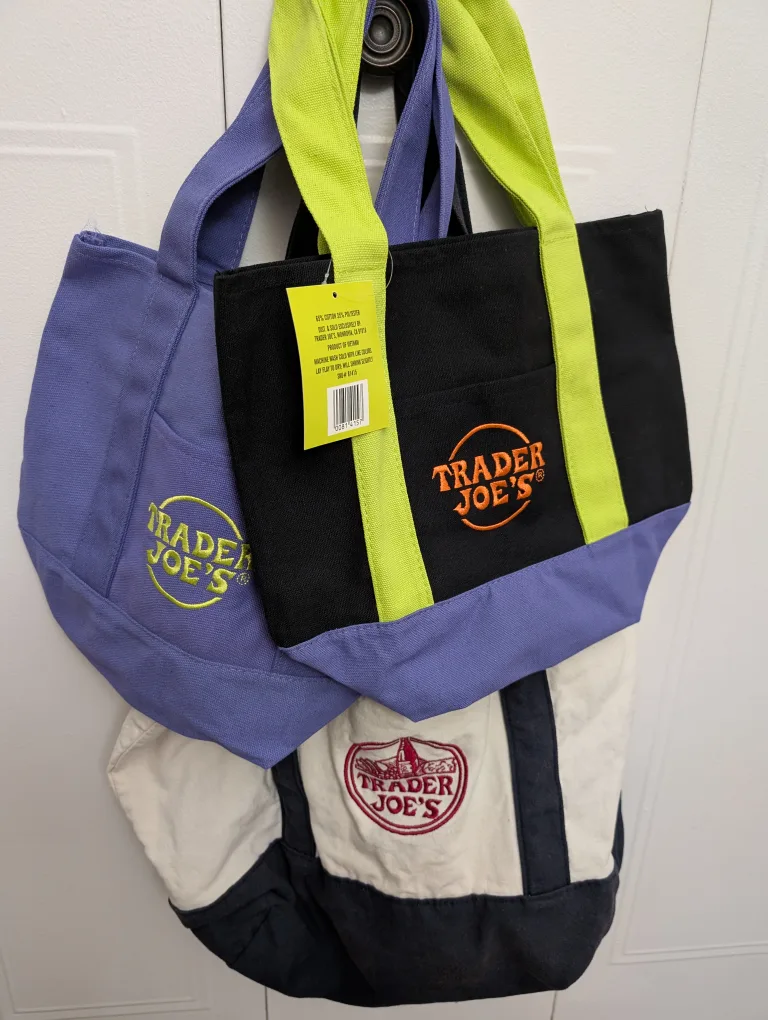 Trader Joe's Tote Bag Canvas Bag Bundle Halloween themed thumbnail