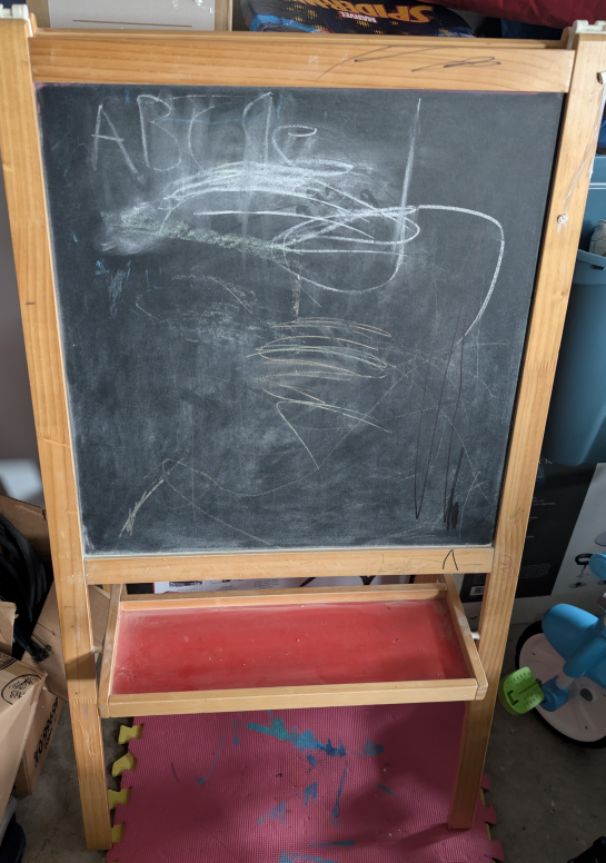 Kids Easel Whiteboard & Chalkboard