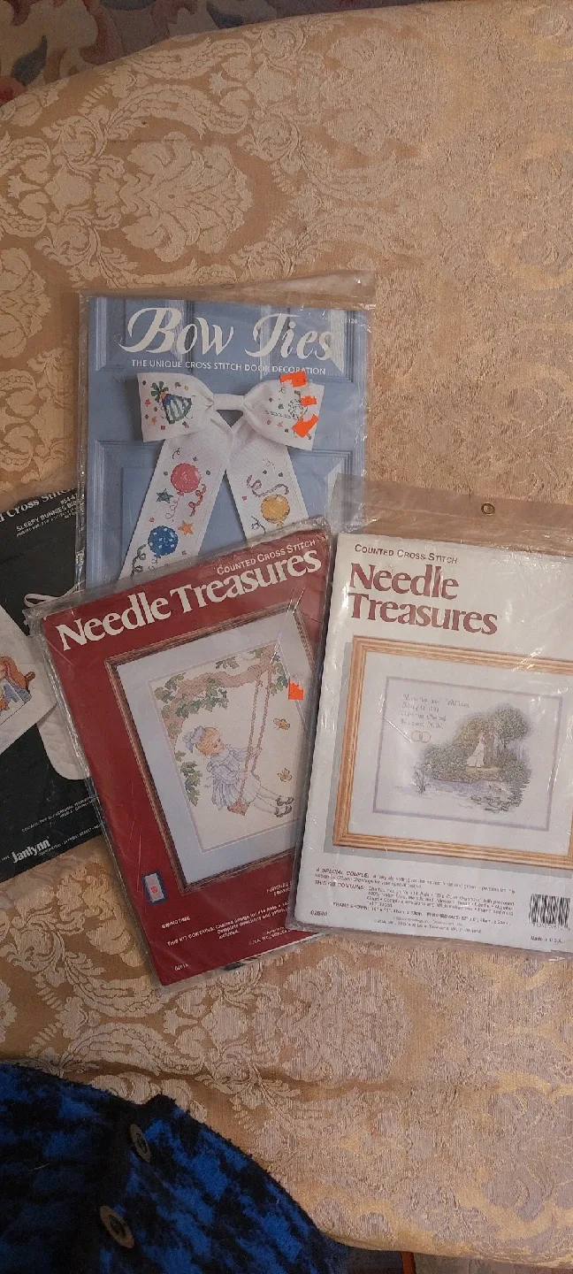 Cross Stitch Kits: Needle Treasures, Janlynn