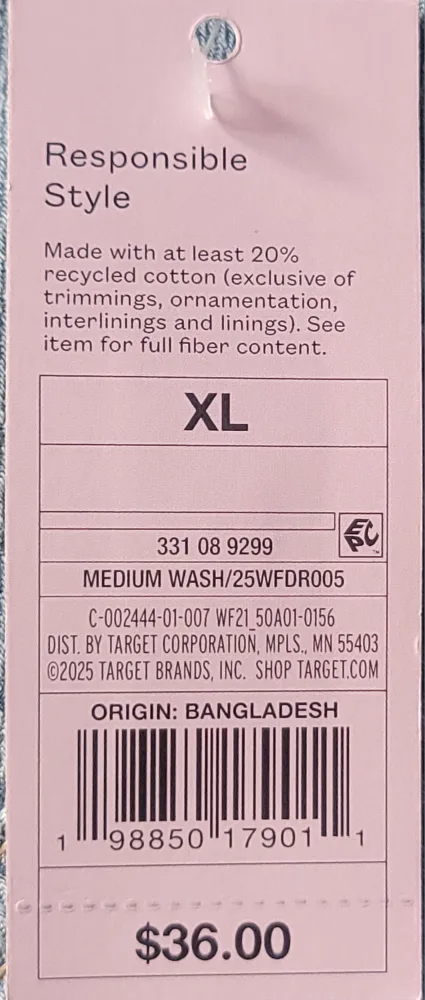 Wild Fable Denim Dress - XL - New with Tags image indicator(3)