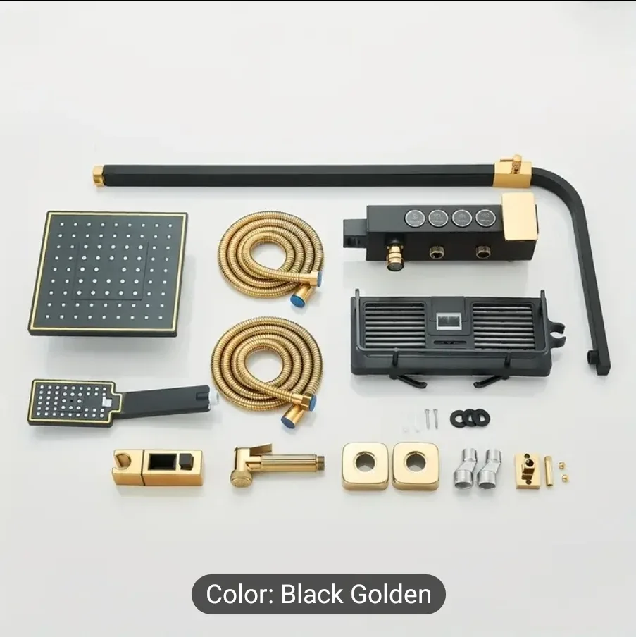 Black & Golden Shower System image indicator(5)