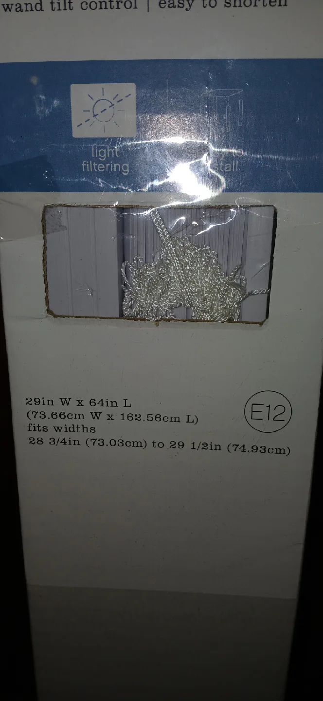 Interiors by Design Vinyl Mini Blind 29x64 image indicator(2)