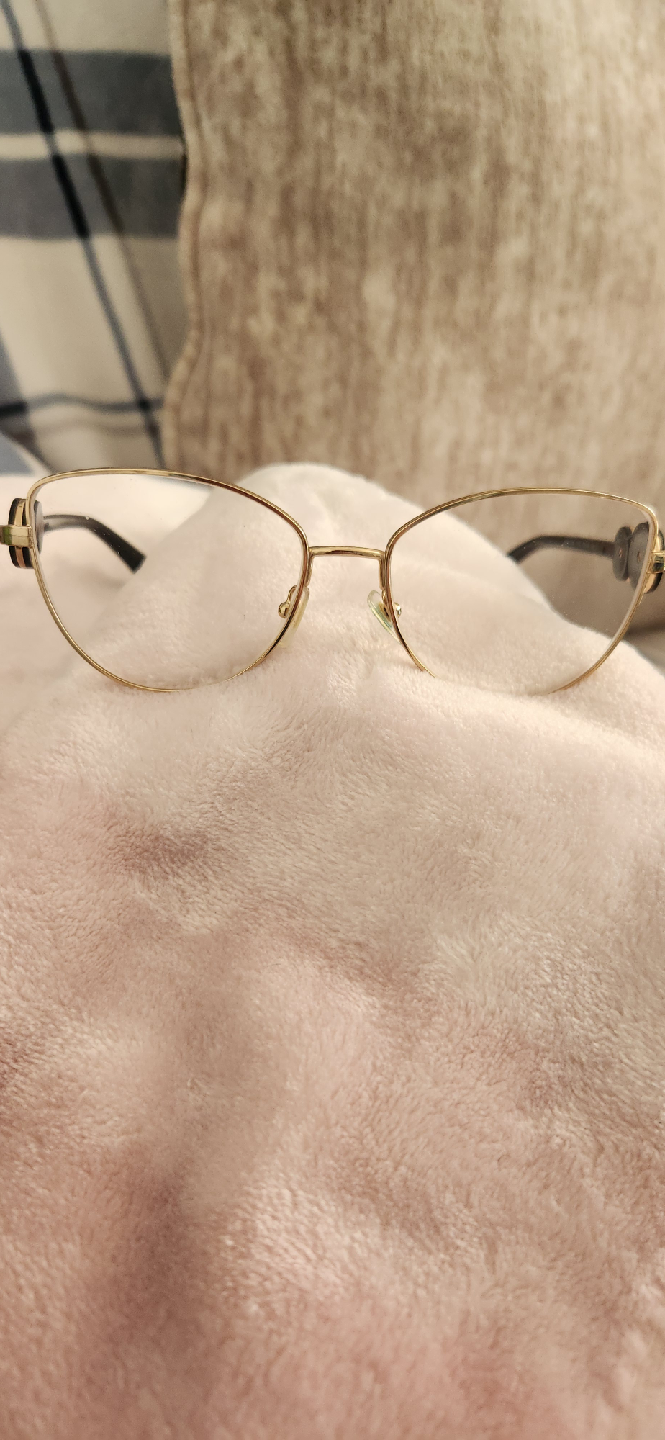 Versace Gold Frame Cat Eye Glasses