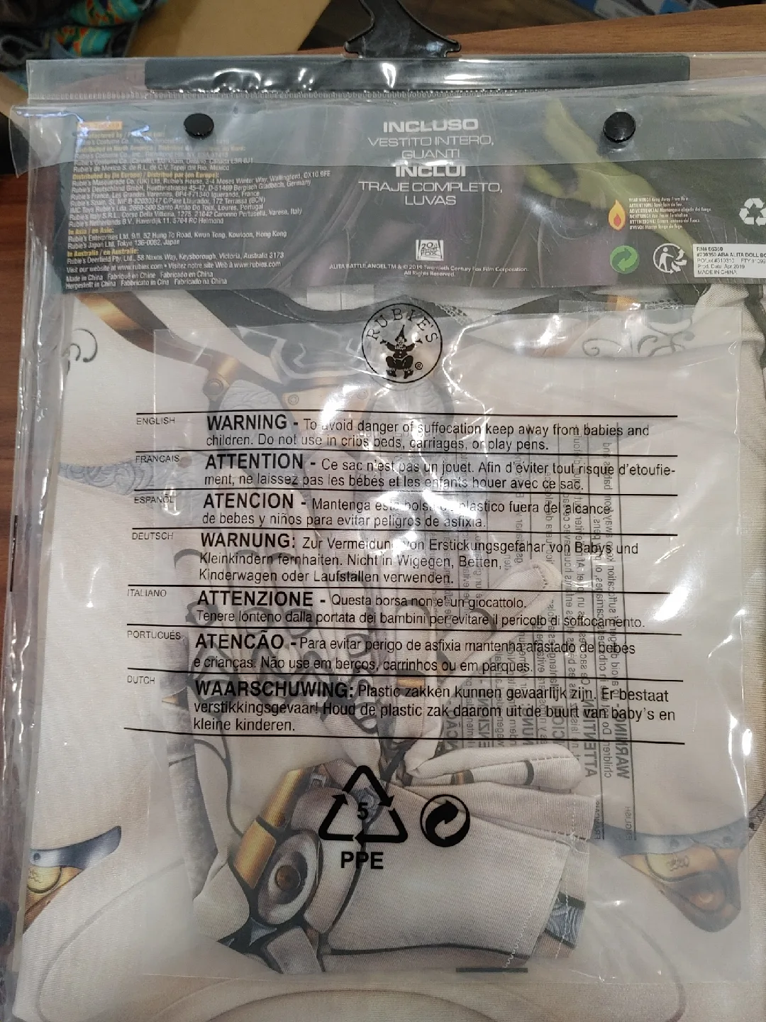 👀HALLOWEEN COSTUME! WOMENS MEDIUM ALITA BATTLE ANGEL BRAND NEW image indicator(2)