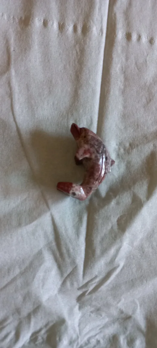 Small Stone Dolphin Figurine