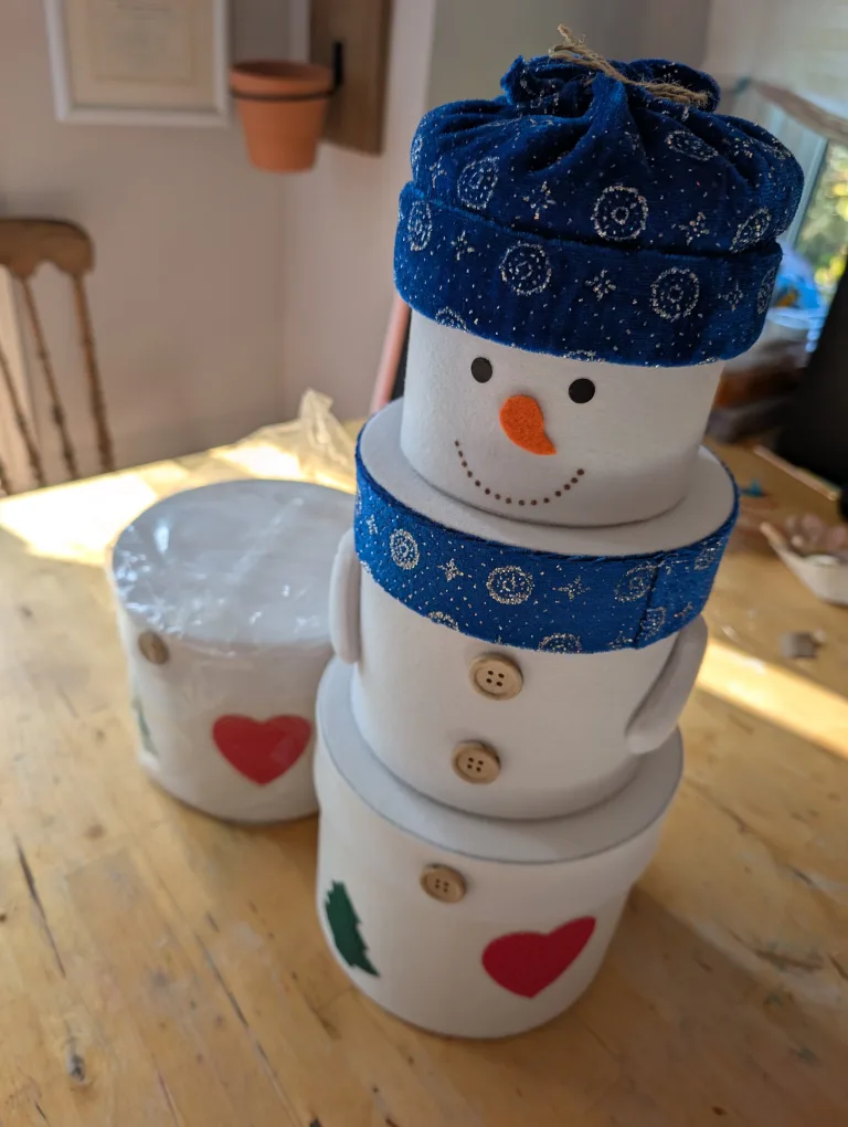 Snowman Stacking Boxes