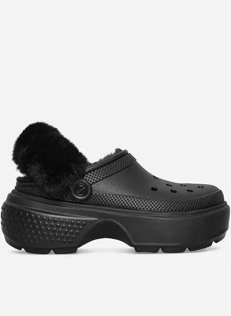 Crocs Black Classic Mammoth Luxe Platform Clog