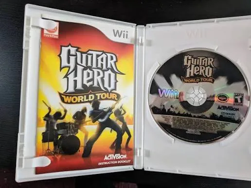 Nintendo Wii Guitar Hero World Tour Game image indicator(2)