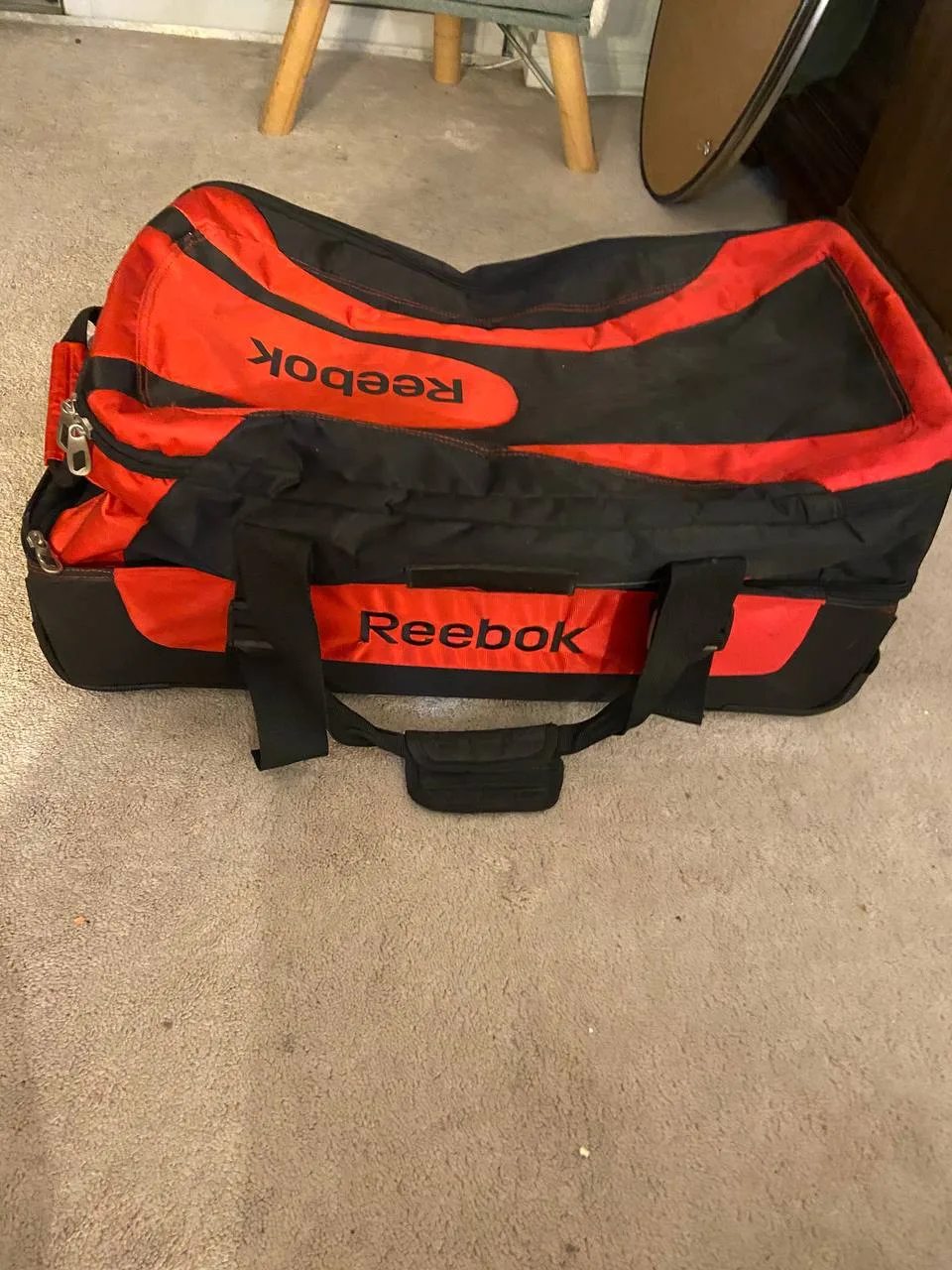 Reebok Rolling Backpack - Red & Black image indicator(6)
