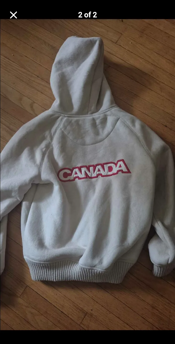 Canada Cream/Beige Zip-Up Hoodie image indicator(2)