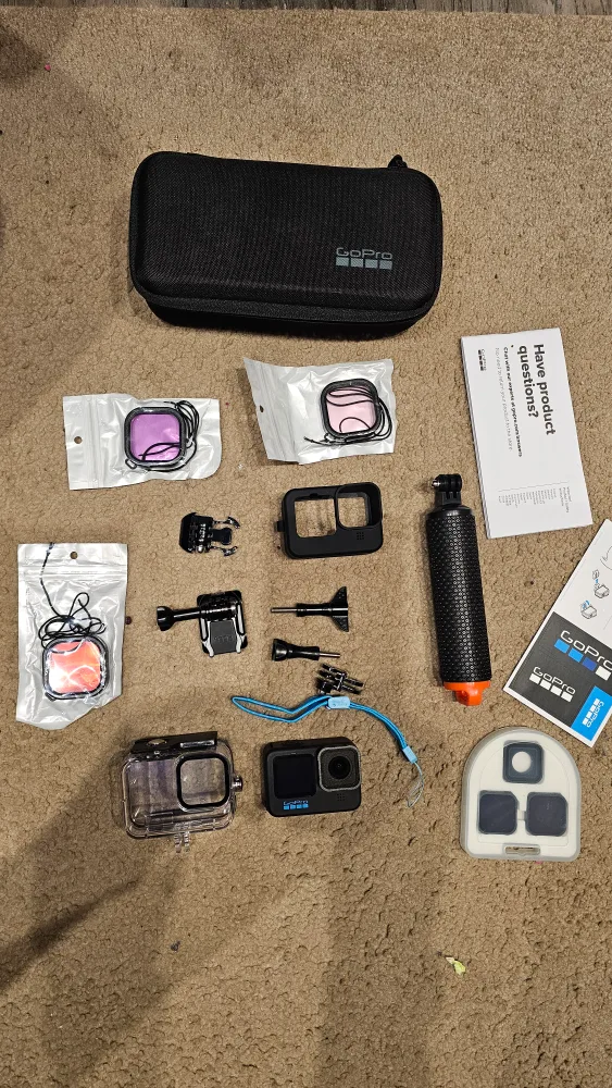 GoPro Hero10 Black + Full Accessory Kit – Like New Condition image indicator(6)