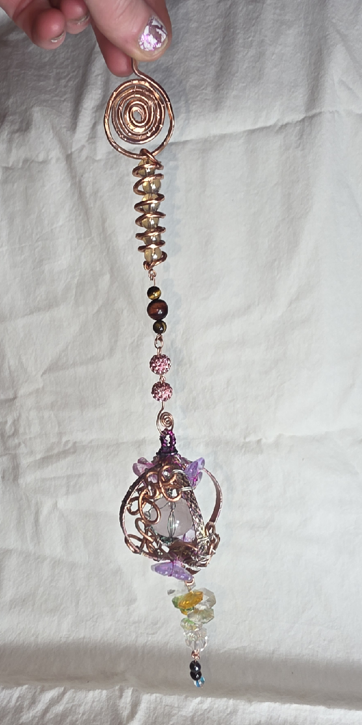 Handmade Wire Wrapping Hanging Ornament