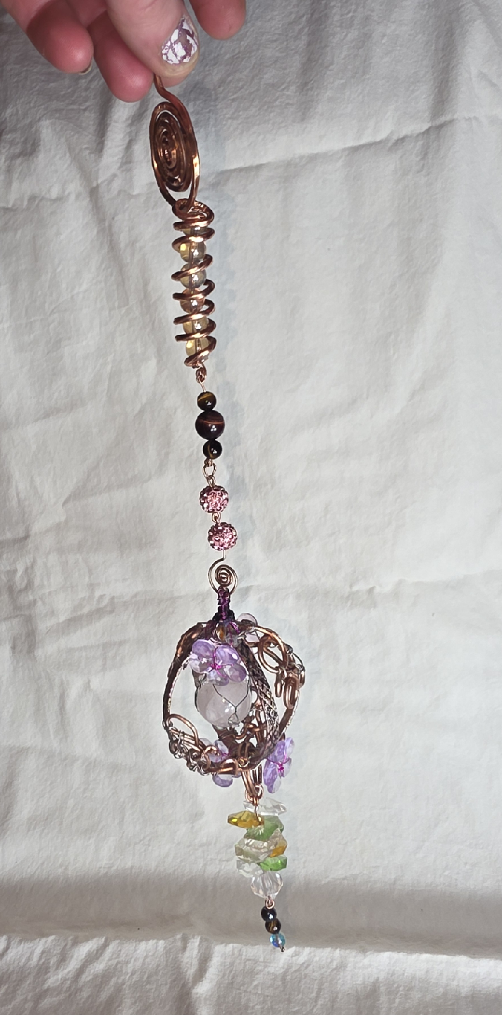 Handmade Wire Wrapping Hanging Ornament - photo 2