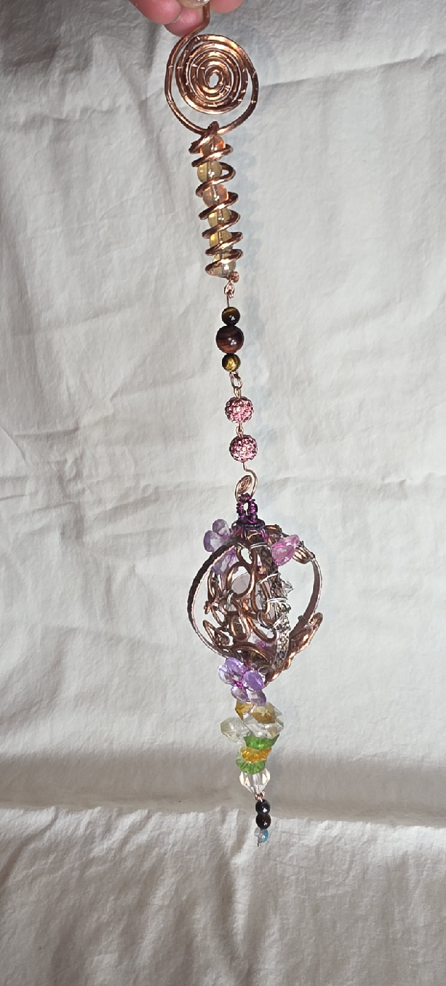 Handmade Wire Wrapping Hanging Ornament - photo 3