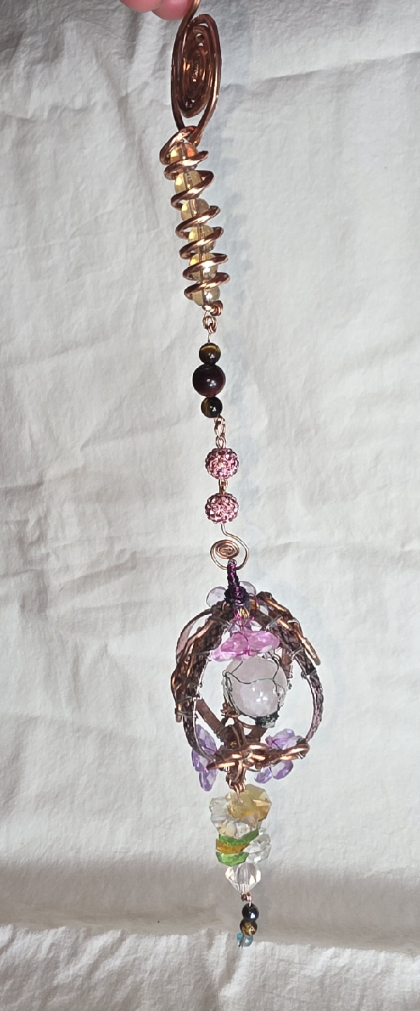 Handmade Wire Wrapping Hanging Ornament - photo 4