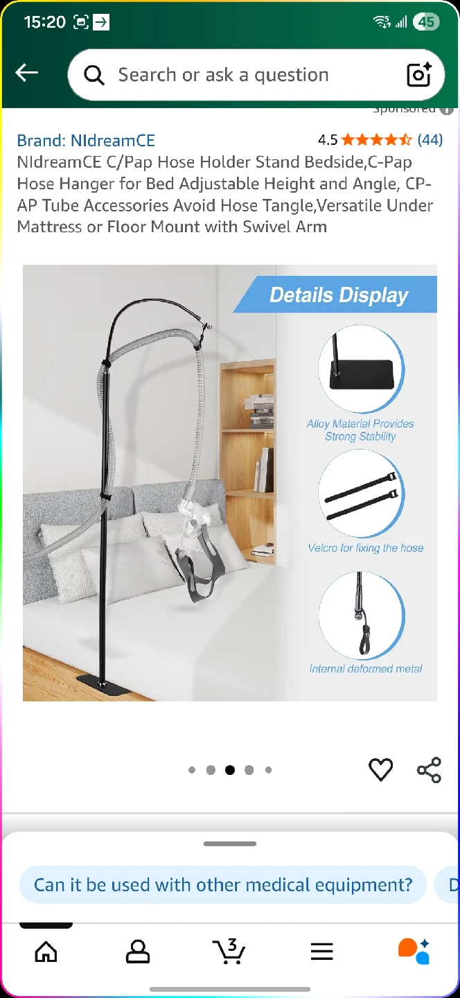 C/Pap Hose Holder Stand