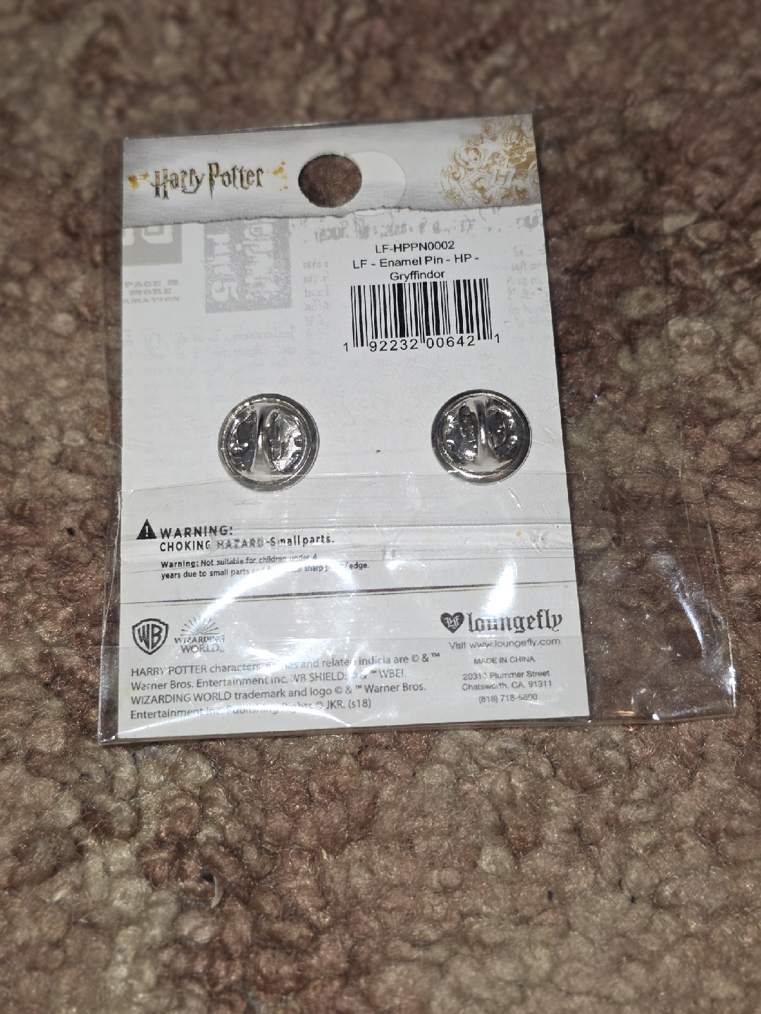 Harry Potter Gryffindor Enamel Pin - New - photo 2