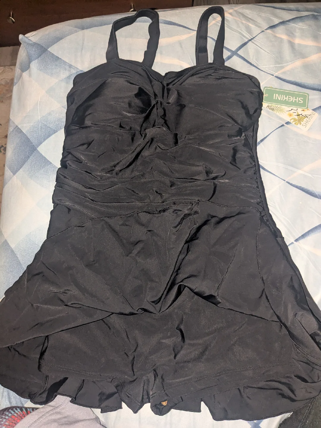 New Black Swim Dress thumbnail