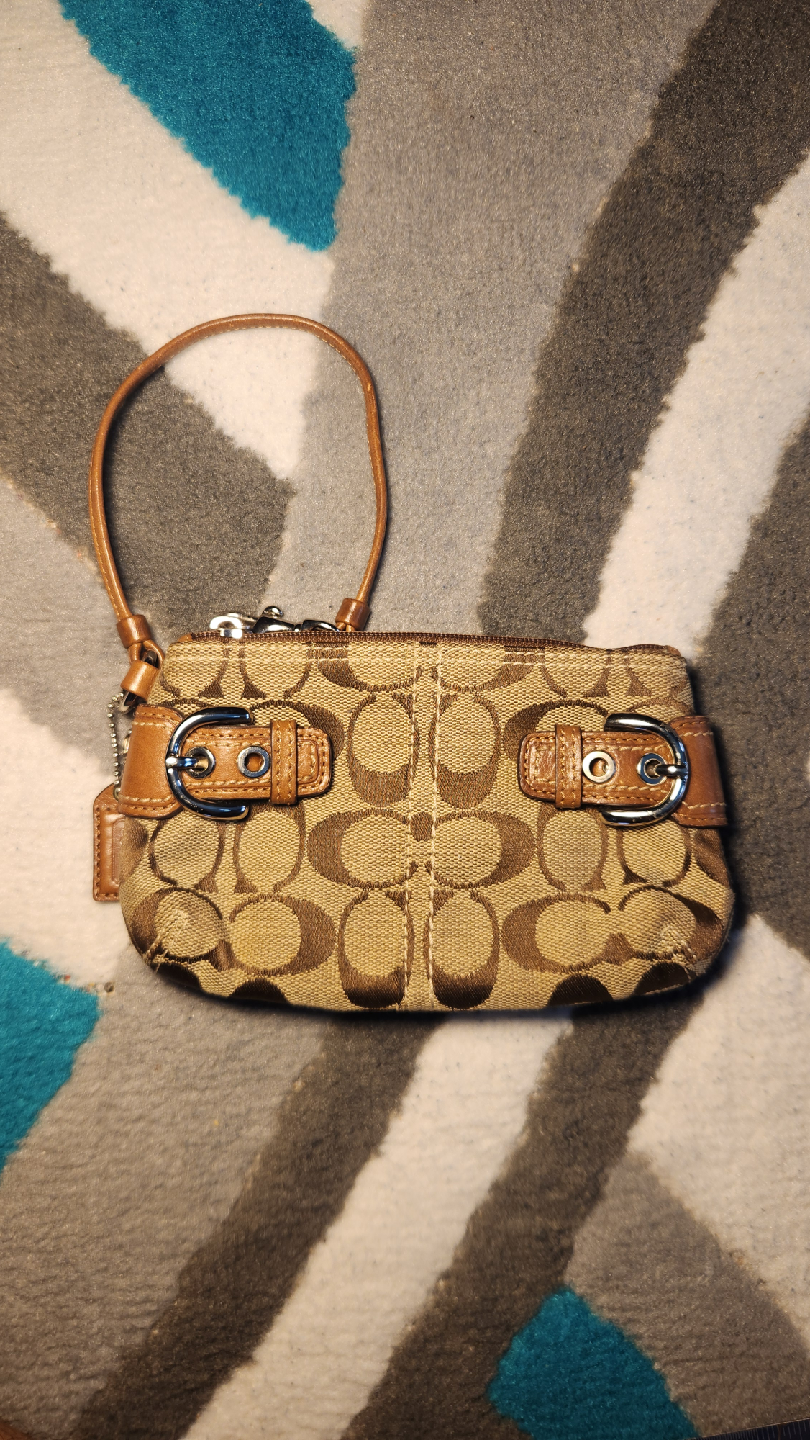 Coach Signature Mini Baguette
