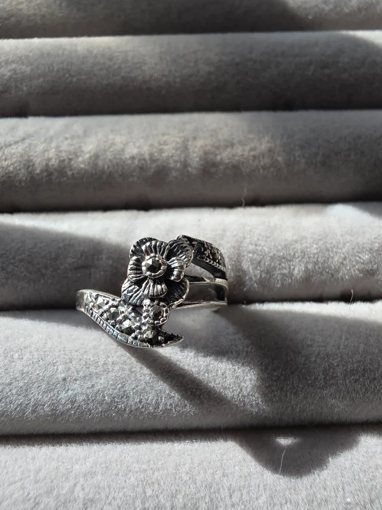Floral Marcasite Ring thumbnail